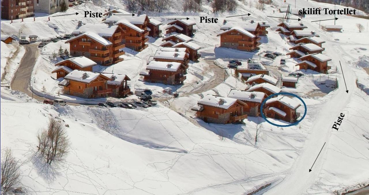 סן-מרטין-דה-בלוויל Chalet Ananas, Hameau Des Marmottes מראה חיצוני תמונה